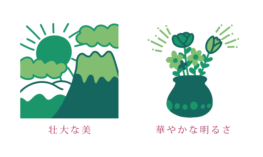 フィロデンドロン バーキンの花言葉は「壮大な美」「華やかな明るさ」