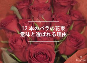 12本のバラの意味と花言葉 ｜ 花言葉・誕生花｜HanaPrime（ハナプライム）