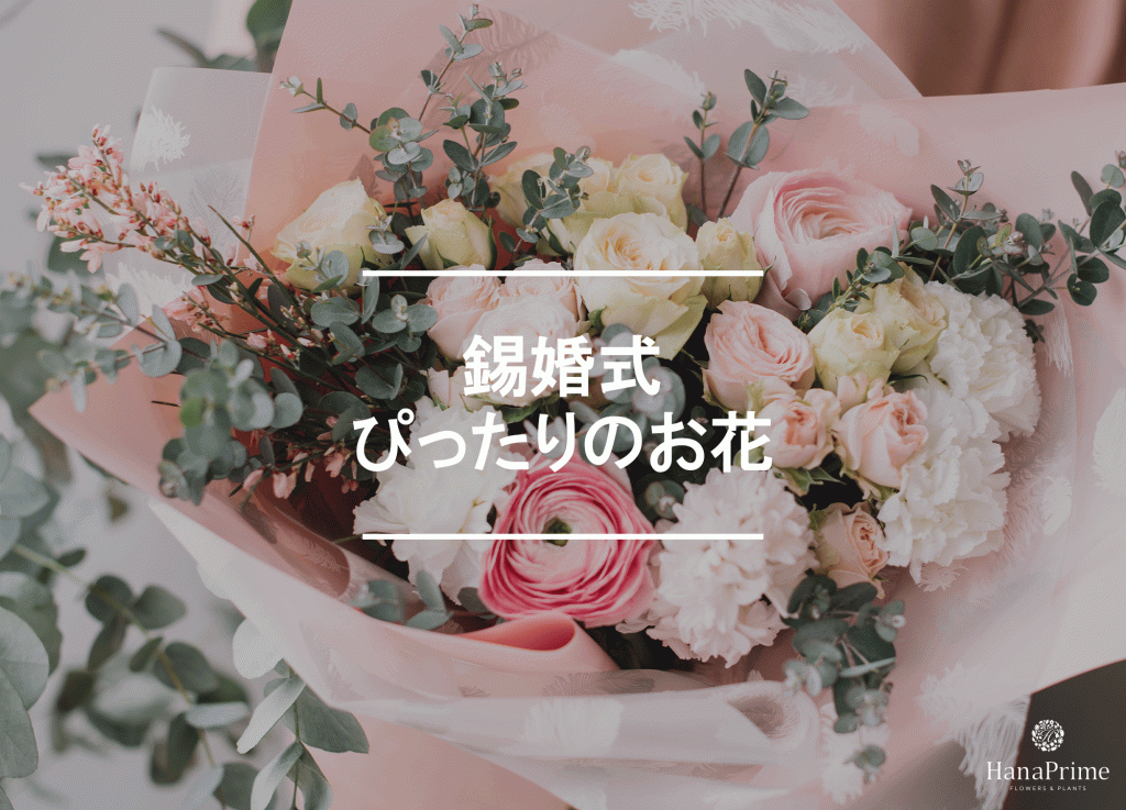 錫婚式のお祝いにぴったりの花と花の色