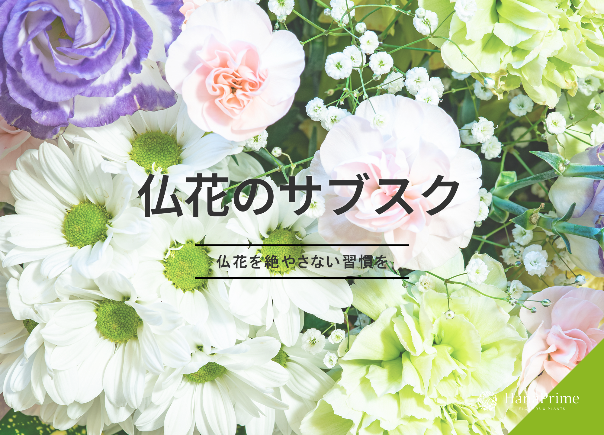 仏花を絶やさない習慣をあなたに｜忙しい人にはお花の定期便がおすすめ