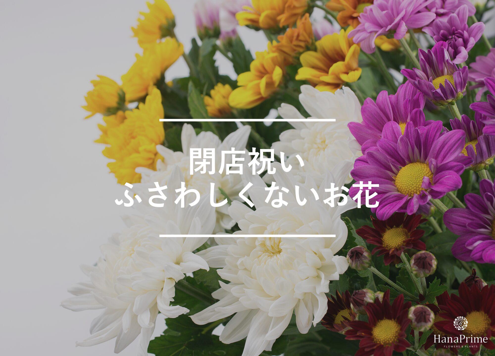 閉店祝いで避けたほうがよい花の特徴